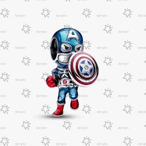 Pandora Marvel The Avengers Captain America Charm
